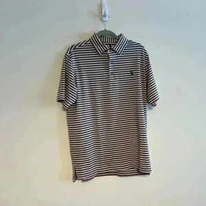 FootJoy 3D Blur Stripe Print Golf Polo Short Sleeve Medium